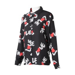 R326 製造女裝長袖POLO恤衫 設計印花POLO恤衫 恤衫專門店 R326 製造女裝長袖POLO恤衫 設計印花POLO恤衫 恤衫專門店